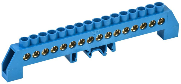 Шина N "ноль" в комбинированном DIN-изоляторе типа "Стойка" ШНИ-8х12-16-КС-С IEK