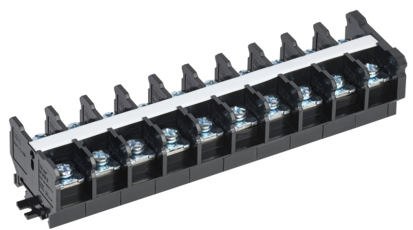 Блок зажимов наборный БЗН TK-100 25мм2 100А на DIN-рейку 10 пар IEK