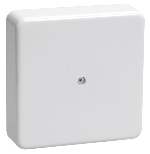 Коробка распаячная КМ для открытой проводки 100х100х44мм белая IEK