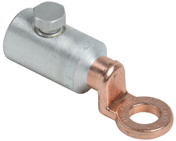 Медно-алюминиевый механический наконечник со срывными болтами АММН 35-150 до 35кВ IEK