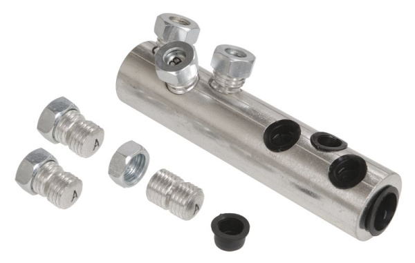 Алюминиевая механическая гильза со срывными болтами АМГ 25-95 до 35кВ IEK