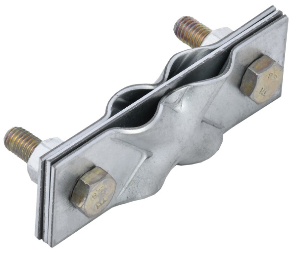 Зажим заземления диагональный полоса/пруток-полоса/пруток оцинкованная сталь IEK