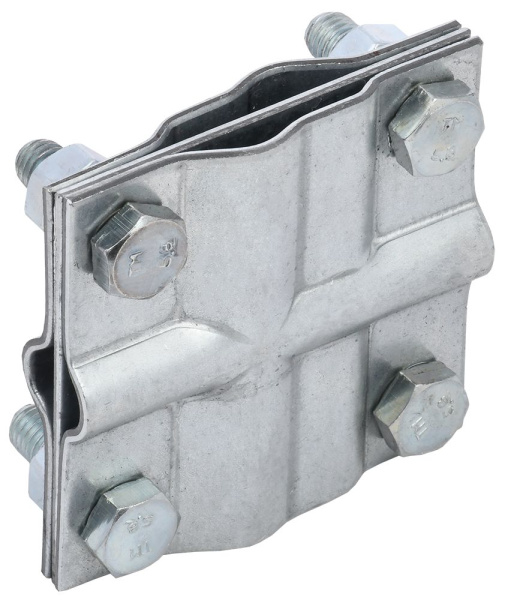 Зажим заземления крестообразный полоса/пруток-полоса/пруток оцинкованная сталь IEK