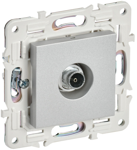 SKANDY Розетка TV оконечная SK-A12S серебряный IEK