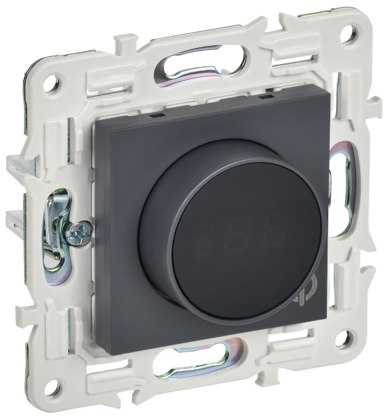 SKANDY Термостат электронный с индикацией SK-T01T титан IEK