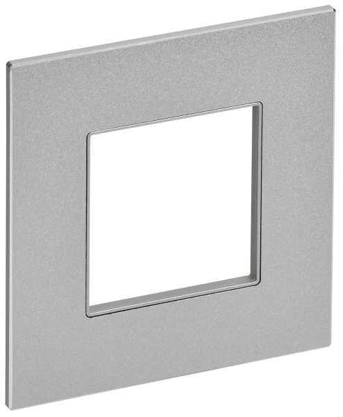 SKANDY Рамка 1-местная SK-F31S металл серебряный IEK