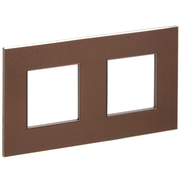 SKANDY Рамка 2-местная SK-F32Br металл шоколад IEK