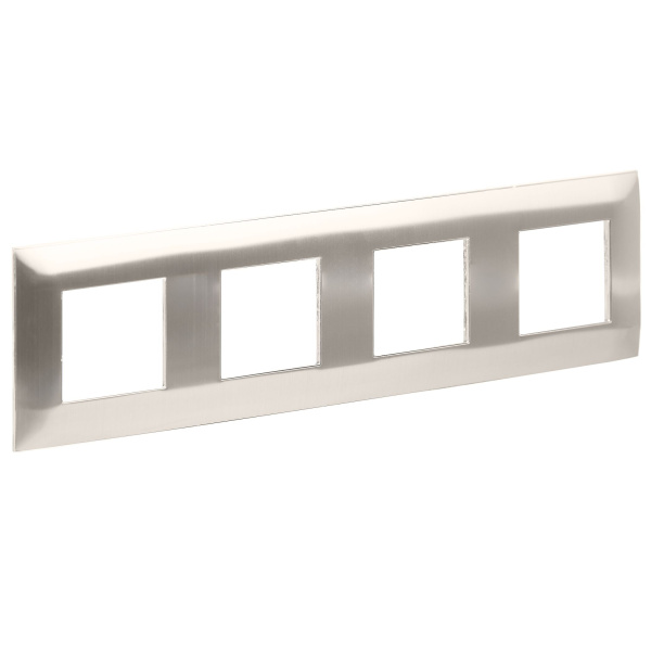 SKANDY Рамка 4-местная SK-F34N металл никель IEK