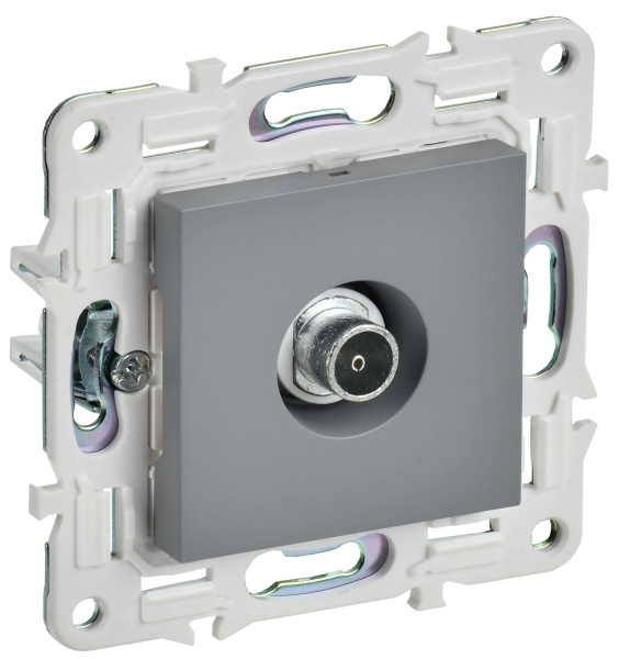 SKANDY Розетка TV оконечная SK-A12Gr серый IEK