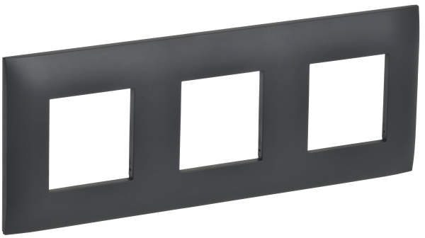 SKANDY Рамка 3-местная SK-F03T титан IEK