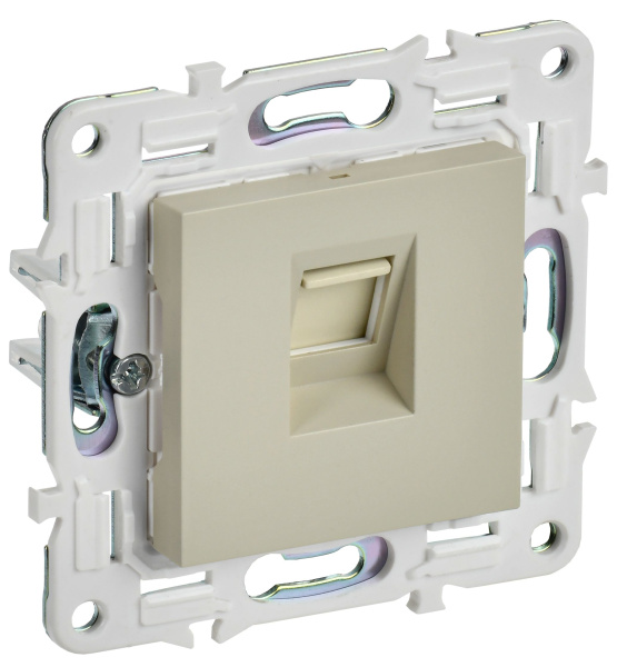 SKANDY Розетка компьютерная RJ45 кат.6 SK-K02B бежевый IEK