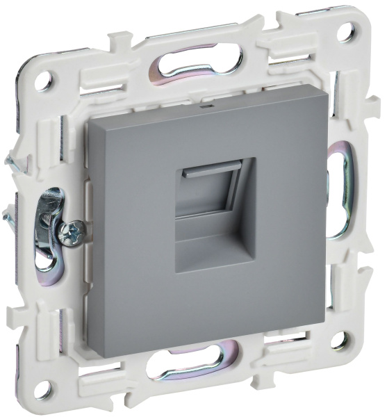 SKANDY Розетка компьютерная RJ45 кат.5E SK-K01Gr серый IEK