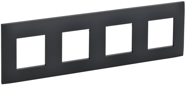 SKANDY Рамка 4-местная SK-F04G графит IEK