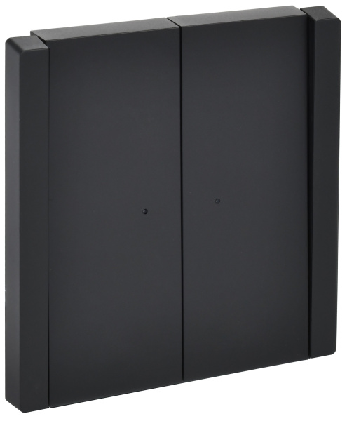 FORTE&PIANO Выключатель 2-клавишный проходной с индикацией 10А FP108 черный IEK