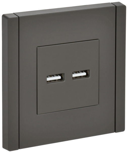 FORTE&PIANO Розетка USB A+A 3,1А FP349 серый IEK