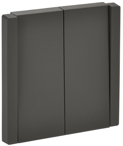 FORTE&PIANO Выключатель 2-клавишный 10А FP305 серый IEK