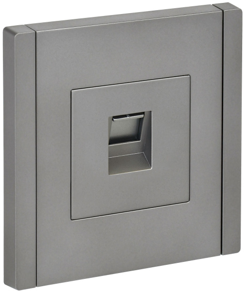 FORTE&PIANO Розетка компьютерная RJ45 кат.5E FP532 сталь IEK