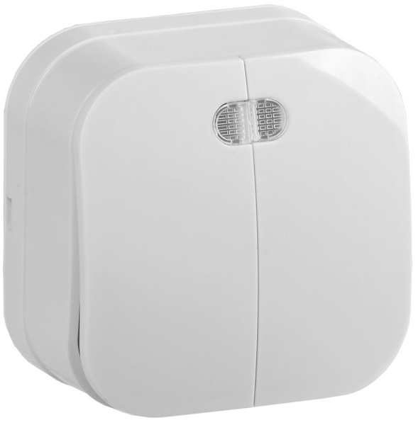 Выключатель 2-клавишный для открытой установки с индикацией ВС20-2-1-ХБ 10А GLORY белый IEK