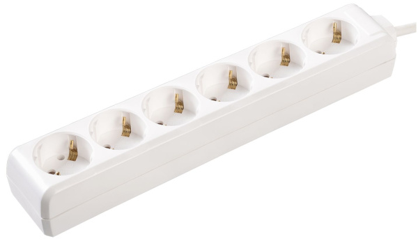 Удлинитель У06 6 мест 2P+PE/3м 3х1мм2 16А/250В IEK