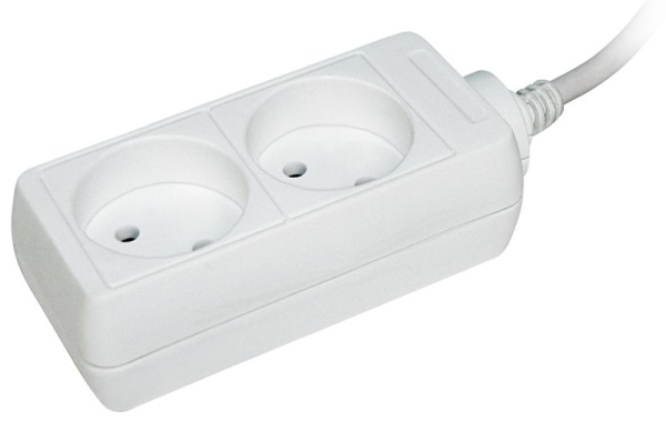 Удлинитель У2 2 места 2P/5м 2х0,75мм2 10А/250В IEK