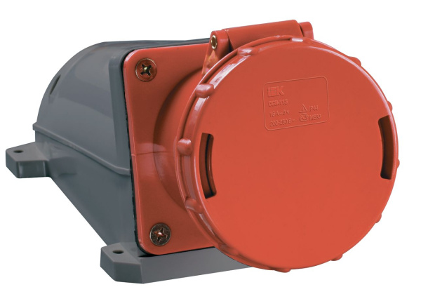 Розетка стационарная ССИ-134 3Р+РЕ 63А 380-415В IP54 IEK