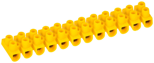 Зажим контактный винтовой ЗВИ-3 н/г 1,0-2,5мм2 12пар желтый IEK