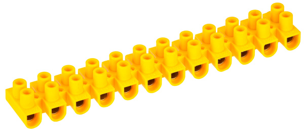 Зажим контактный винтовой ЗВИ-30 н/г 6,0-16мм2 12пар желтый IEK