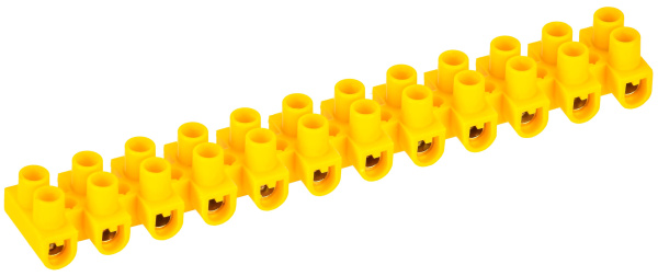 Зажим контактный винтовой ЗВИ-5 н/г 1,5-4,0мм2 12пар желтый IEK