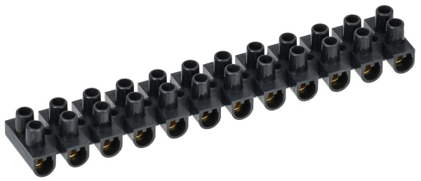 Зажим винтовой ЗВИ-5 н/г 1,5-4,0мм2 (2шт/блистер) черные IEK