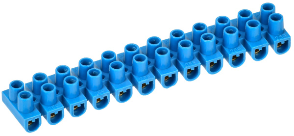 Зажим винтовой ЗВИ-3 н/г 1,0-2,5мм2 (2шт/блистер) синие IEK