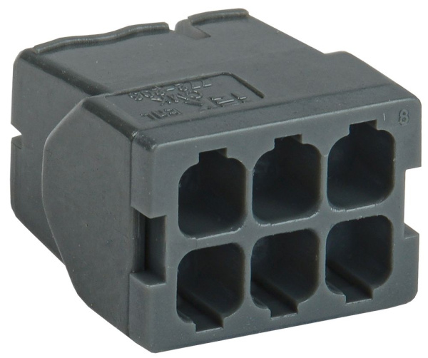 Строительно-монтажная клемма СМК 772-246 компактная с пастой (4шт/упак) IEK