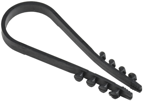 Дюбель хомут 19-25мм нейлон черный (100шт) IEK