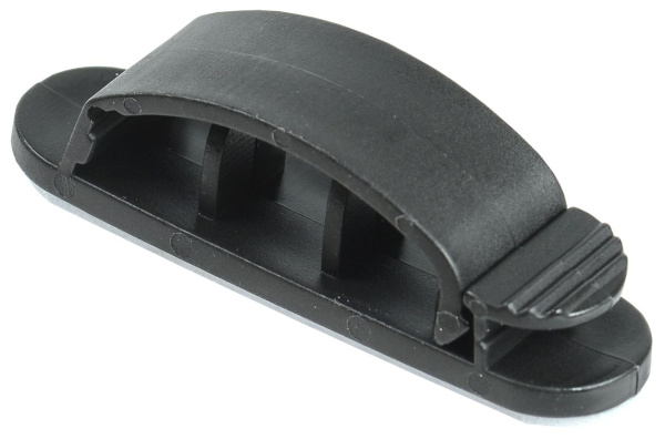 Клипса самоклеящаяся КС-3 черная (12шт) IEK