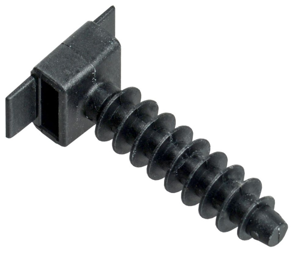 База дюбельная БД 35х10мм под хомут черная (100шт) IEK