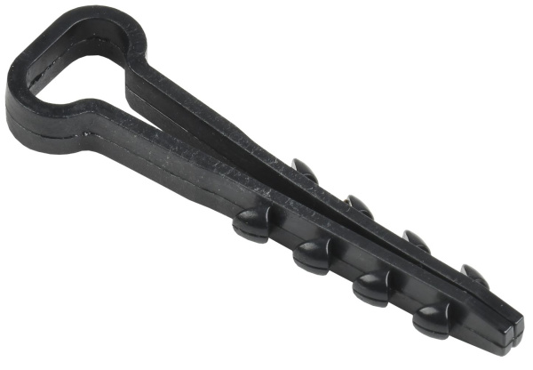 Дюбель хомут 5х8мм нейлон черный (100шт) IEK