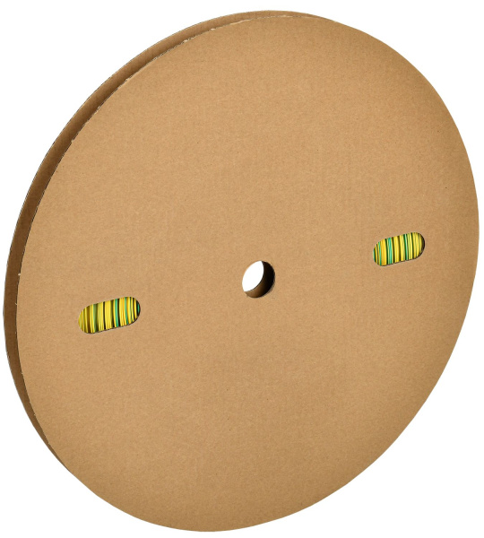 Трубка термоусадочная ТТУ нг-LS 40/20 желто-зеленая (50м/упак) IEK