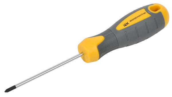Отвертка крестовая MASTER Pz0х75мм IEK