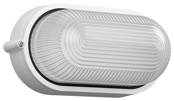 Светильник НПП1401 овал 60Вт IP54 белый IEK