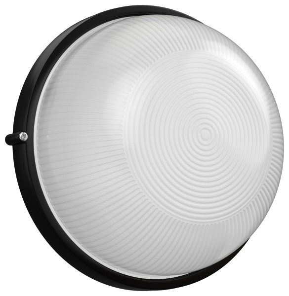Светильник НПП1101 круг 100Вт IP54 черный IEK