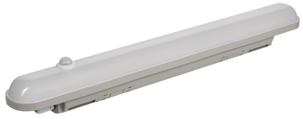 Светильник светодиодный ДСП 1304Д 18Вт 4000К IP65 600мм серый пластиковый с инфракрасным датчиком движения IEK