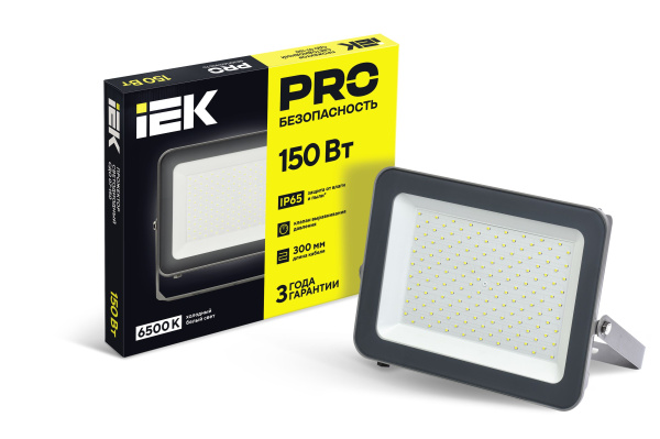 Прожектор светодиодный СДО 07-150 IP65 серый IEK