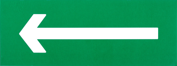 Этикетка самоклеящаяся 240х90мм "Направляющая стрелка" IEK