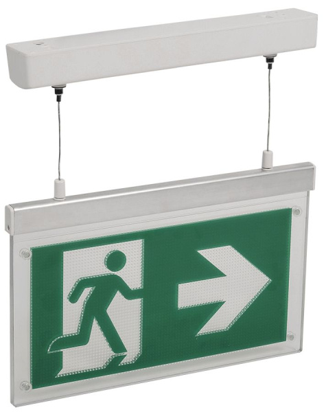 LIGHTING Светильник эвакуационный ССА3002 подвесной двусторонний сменный знак 3ч 3Вт IEK