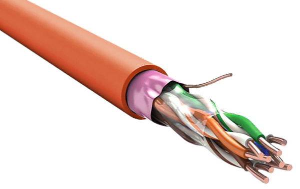 ITK Витая пара F/UTP кат. 5E 4х2х0,52 PVCLSнг(А)-FRLSLTx оранжевый (305м)