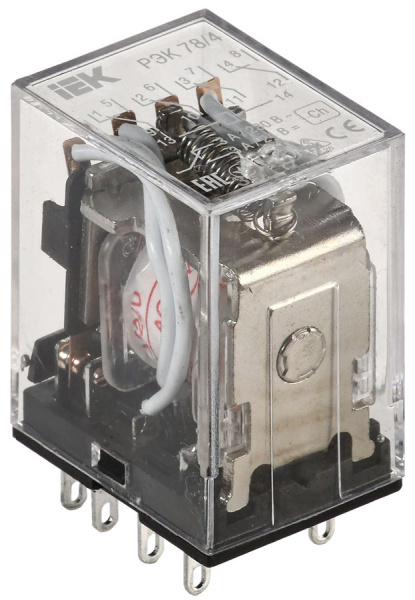 Реле промежуточное РЭК78/4(MY4) 3А 24В АC IEK