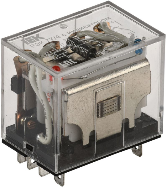 Реле промежуточное РЭК77/4(LY4) с индикацией 10А 12В АC IEK