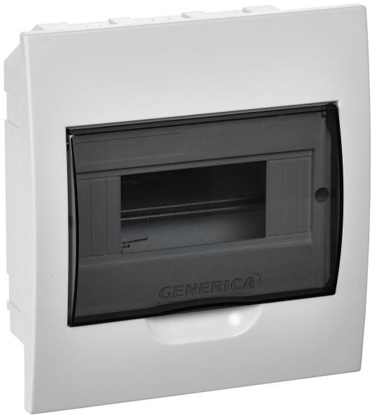 Бокс ЩРВ-П-8 модулей встраиваемый пластик IP41 GENERICA