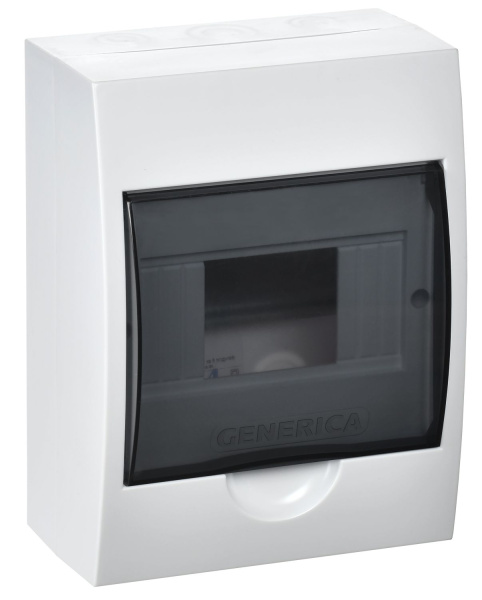 Бокс ЩРН-П-6 модулей навесной пластик IP41 GENERICA