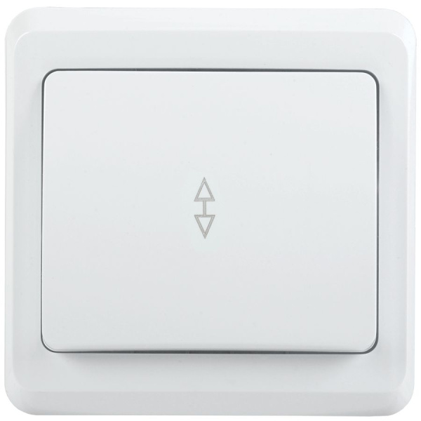 Выключатель 1-клавишный проходной ВСп10-1-0-ВБ 10А ВЕГА белый IEK