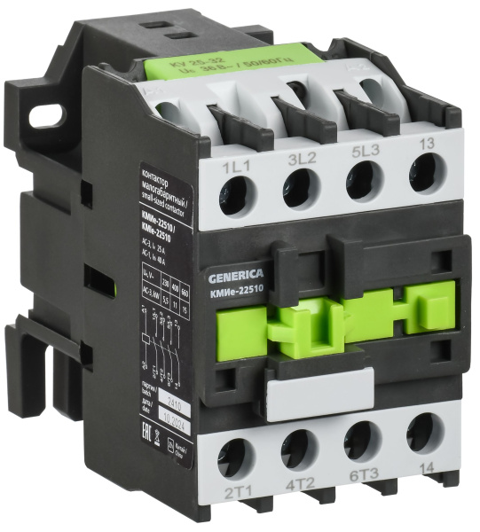 Контактор КМИе-22510 25А 400В/АС3 1НО IEK